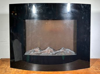 An Electric Fireplace Style Space Heater
