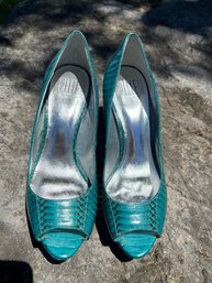 Pelle Moda Aqua Open Toe Heels Size 7M