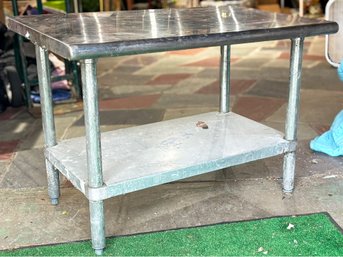 A Stainless Steel Prep Table