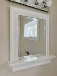 A Pottery Barn Metro Mirror With Shelf - Guest House - Bath 2