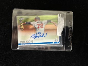 Signed - Bryse Wilson - 2019 Topps Chrome Auto - RC Rookie