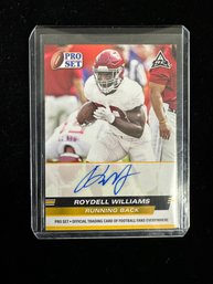 Signed - Roydell Williams 2022 Pro Set Gold Auto Rookie