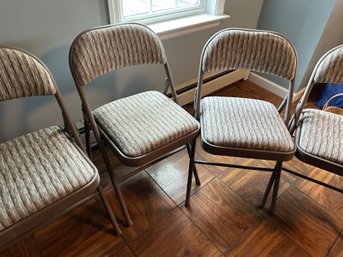 Set Of 4 Nice Samsonite Folding Chairs