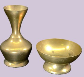 Two Brass Pieces Made In India