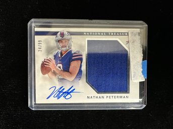 2017 National Treasures Signatures 24/99 Nathan Peterman