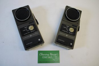 Vintage Pair Of General Electric 9v Walkie Talkies'