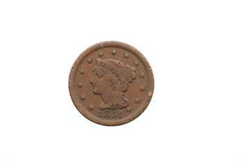 1851 Large Cent Penny Coin