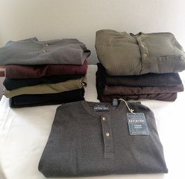 Eleven Men's Casual Shirts- Four From Fieldmaster, John Ashford NWT And Others- Size Medium And A Couple Large
