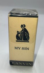 RARE Vintage Lanvin No. 67 Perfume Still In Package ~ My Sin ~ 1/8 Oz