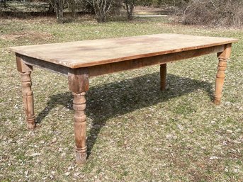 A Gorgeous Antique Pine Farm Table