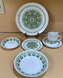 Large Vintage Set Of Noritake Progression Palis Verde 9020 ~ Made In Japan ~