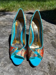 Carlos By Carlos Santana Multicolored Heels Size 7M