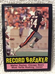 1985 Topps Walter Payton Record Breaker - L