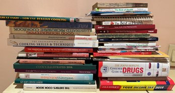 Over 30 Books, Mostly Cookbooks & Health