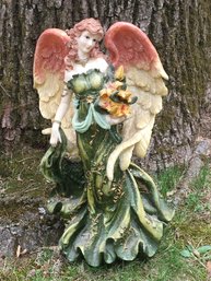 Vintage 14' Tall Angel Yard Ornament Garden Statue Decor