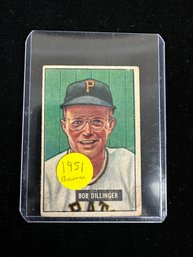 1951 Bowman # 63 Bob Dillinger Pittsburgh Pirates Card