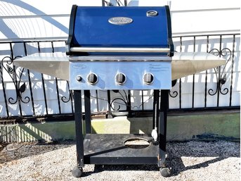 A Vermont Castings Enameled Cast Iron And Stainless Steel Propane Grill