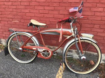 Antique Columbia Silver Hawks Jet Rider Bicycle