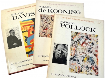 The Great American Artist Series - Davis, De Kooning, Pollack Art Books