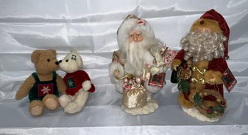 Collection Of Kissing  Bears And Santas