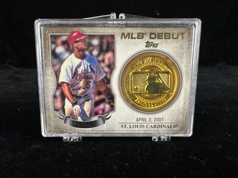 Albert Pujols 2016 Topps Baseball MLB Debut Medallion Card