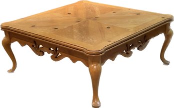 Thomasville Carved French Country Style Coffee Table