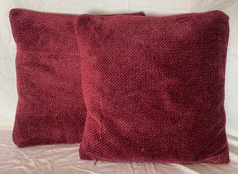 Two Down Pottery Barn Throw Pillows With Zip Off Covers