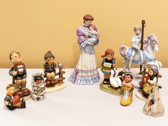 A Lenox Cherished Moment, Vintage Hummels, And More Porcelain Figurines