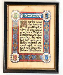 A Framed 'Irish Blessing'