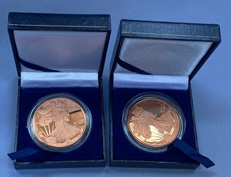 Two 2014 Copper Walking Liberty Coins