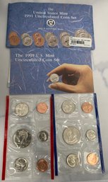 1991 United States Mint Uncirculated Coin Set