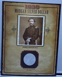 1890 Uncirculated Morgan Silver Dollar Legends Of The West John Fremont