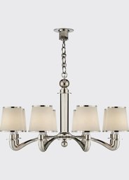 A Visual Comfort Aerie Tuileries 8 Arm Chandelier - Dining Room