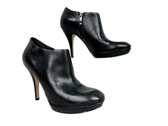 Via Spiga Leather Stiletto Heel Sheri Booties - Size 5.5M