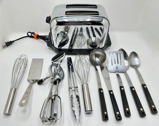 Cuisinart Toaster & 10 Cooking Tools & Serving Utencils