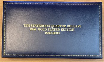 1999-2000 Statehood Quarter Set 24KT Gold Plated Edition