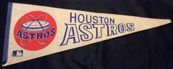 Vintage Houston Astros Felt Pennant - K