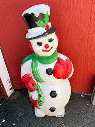 Vintage Snowman 46' Blow Mold Christmas Lawn Ornament