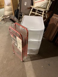 3 Drawer Plastic Storage And New Rolling Cart