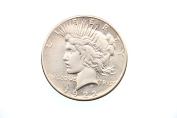 1922 S Silver Peace Dollar Coin