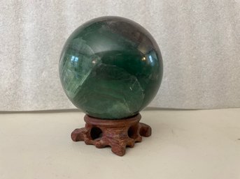 Rainbow Fluorite Sphere On Stand, 3 Lb 9.7oz