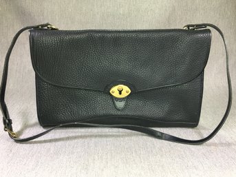 Incredible $495 Like New DOONEY & BOURKE Unisex Briefcase  - Black Pebble Grain All Weather Leather - WOW !