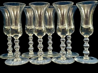 Eight Mid-century Candlewick Cordial Glasses