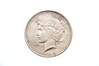 1922 D Silver Peace Dollar Coin