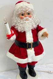 A Vintage Animated Illuminated Santa Christmas Figure 24' By Rennoc Animated Inc.