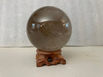 Smoky Quartz Sphere On Stand, 3 Lb 0.4oz