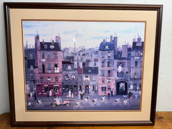 Michel Delacroix 'La Course' Framed Art