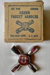Vintage Crown Faucet Hot Water Handle