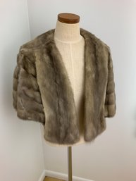 'Blue' Mink Capelet