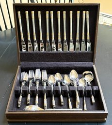 A Vintage Silver Plated Flatware Service For 10 Plus By Wallace Silversmiths